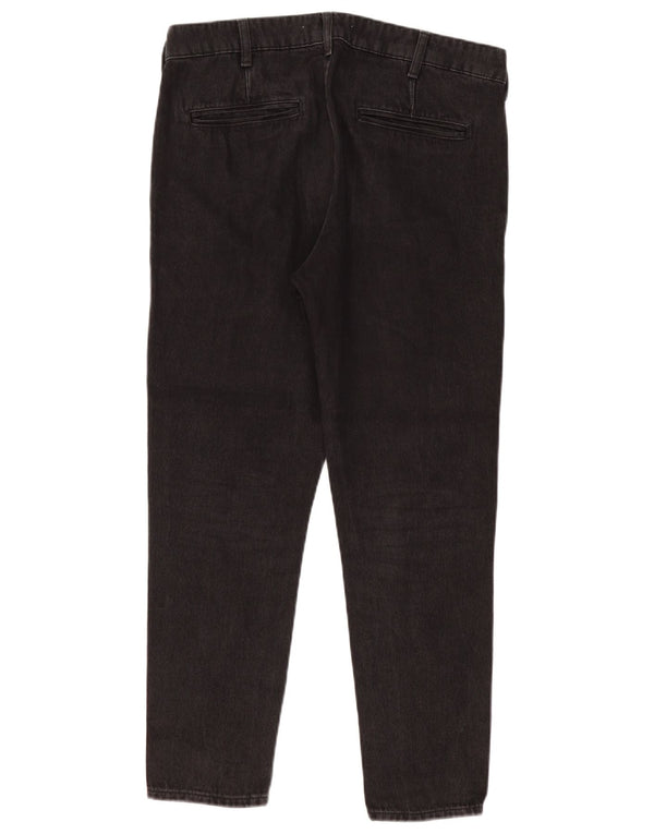 ZARA Mens Slim Jeans EU 42 Large W32 L27 Black Cotton