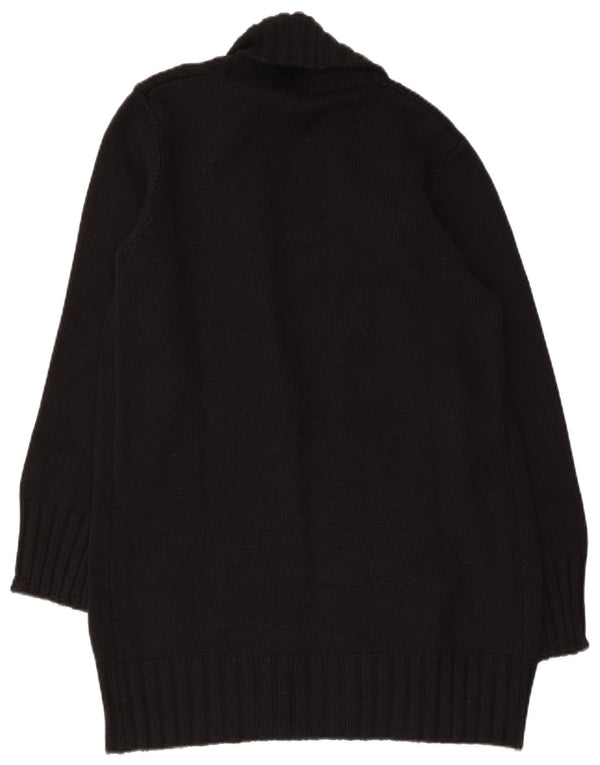 Benetton Damen-Strickjacke, offen, Gr. 12, mittelschwarz