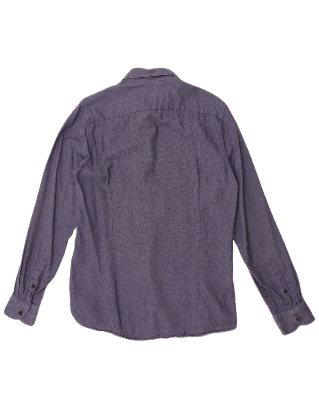 Ted Baker Herrenhemd Größe 3 Mittelblaue Baumwolle