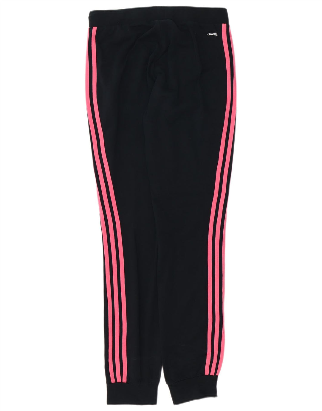 ADIDAS Damen Climalite Trainingshose Jogger UK 4/6 XS Schwarz Baumwolle
