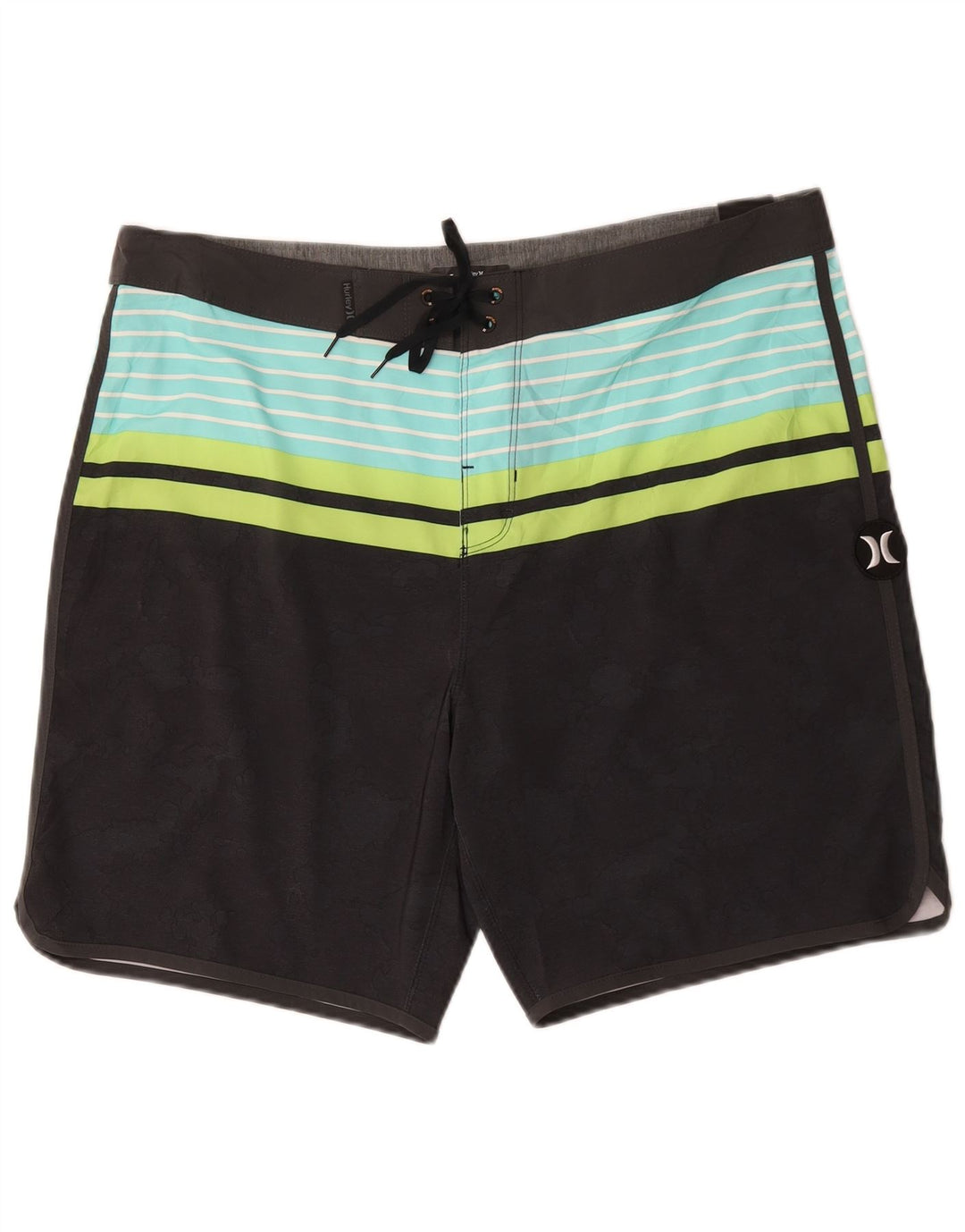Hurley Herren Phantom Badeshorts, groß, Schwarz, Farbblock