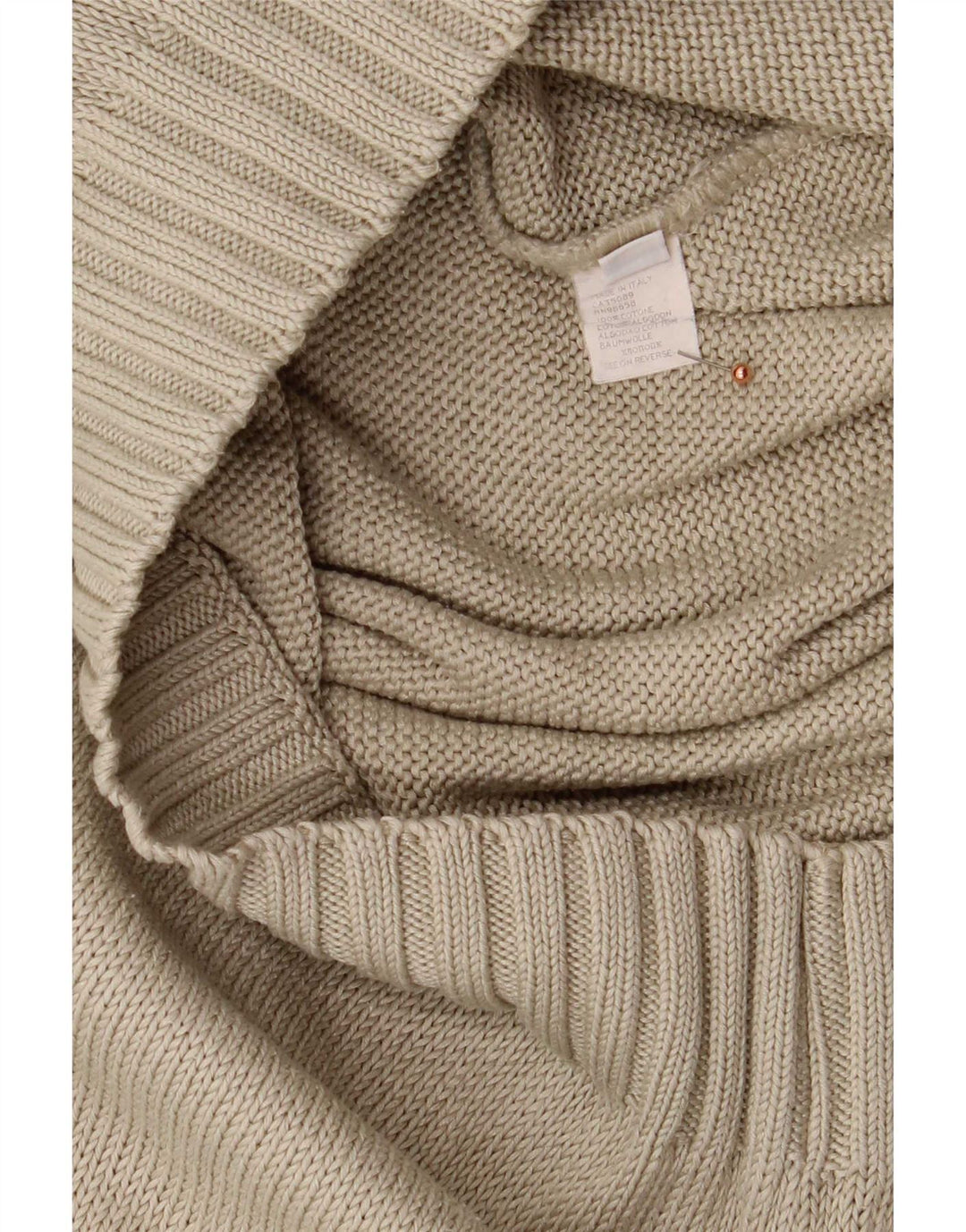 Paul & Shark Herren-Pullover mit Rundhalsausschnitt, mittelbeige Baumwolle