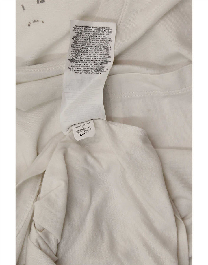 Nike Herren-T-Shirt mit Grafik, Größe S, weiße Baumwolle