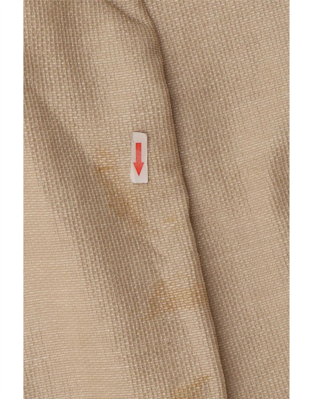 Zara Damen Blazer Jacke UK 12 Mittelbeige Baumwolle