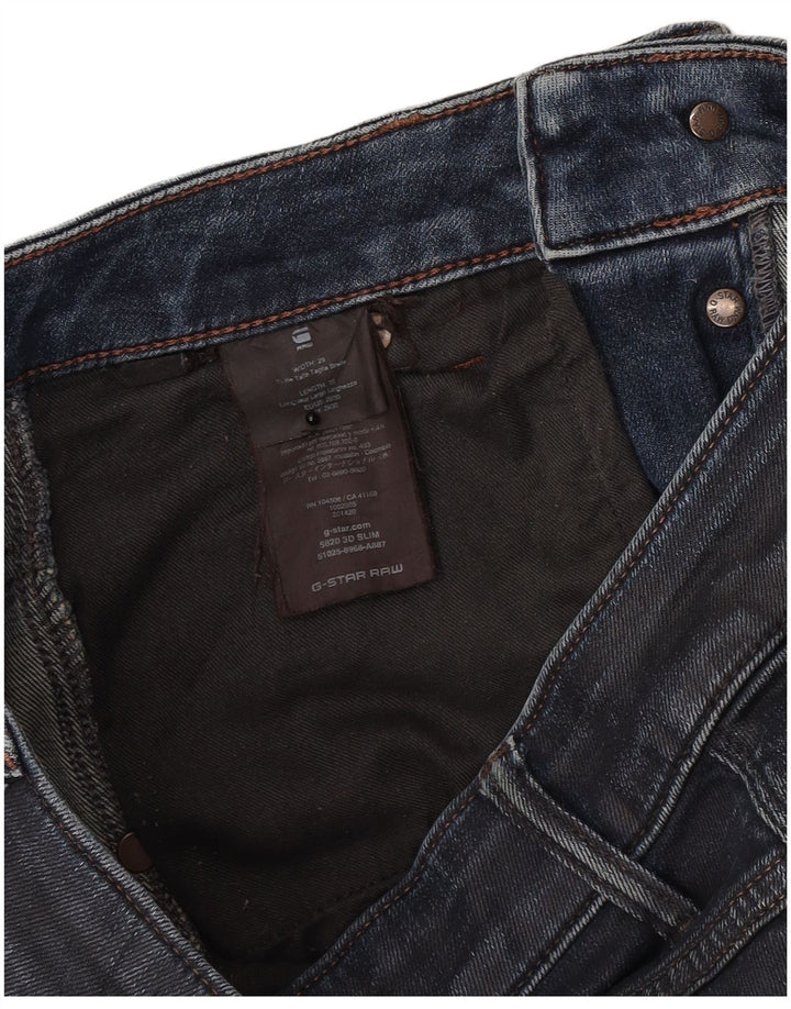 G-Star Herren 3D Arc Slim Jeans W29 L27 Blaue Baumwolle