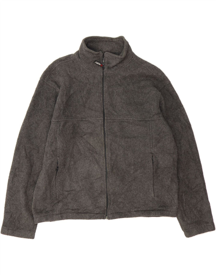 EDDIE BAUER Mens Fleece Jacket UK 40 Large Grey Polyester Vintage Eddie Bauer and Second-Hand Eddie Bauer from Messina Hembry 