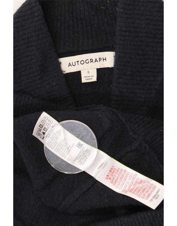 Marks & SPENCER Herren-Autograph-Strickjacke, klein, marineblau, Polyamid