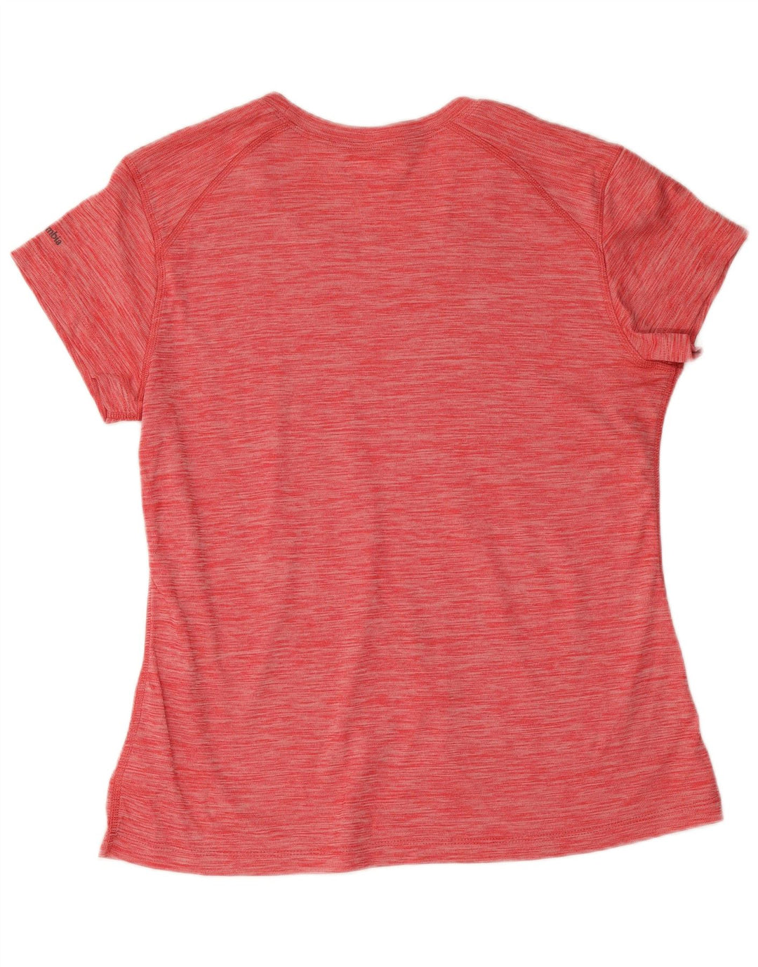 Columbia Damen T-Shirt Top UK 14 Large Rot geflecktes Polyester