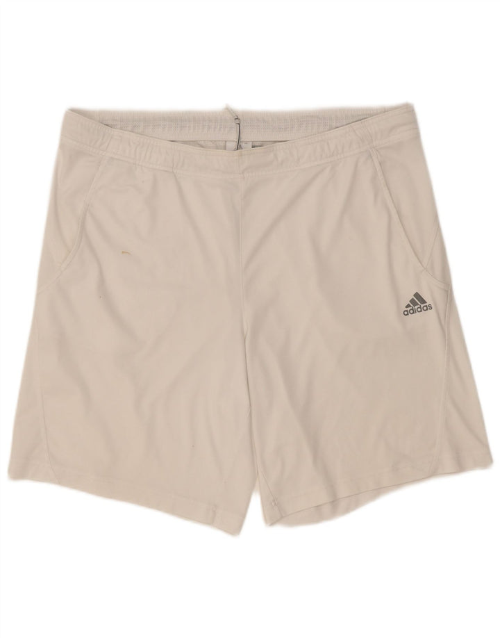 Adidas Herren Sportshorts, groß, aus weißem Polyester