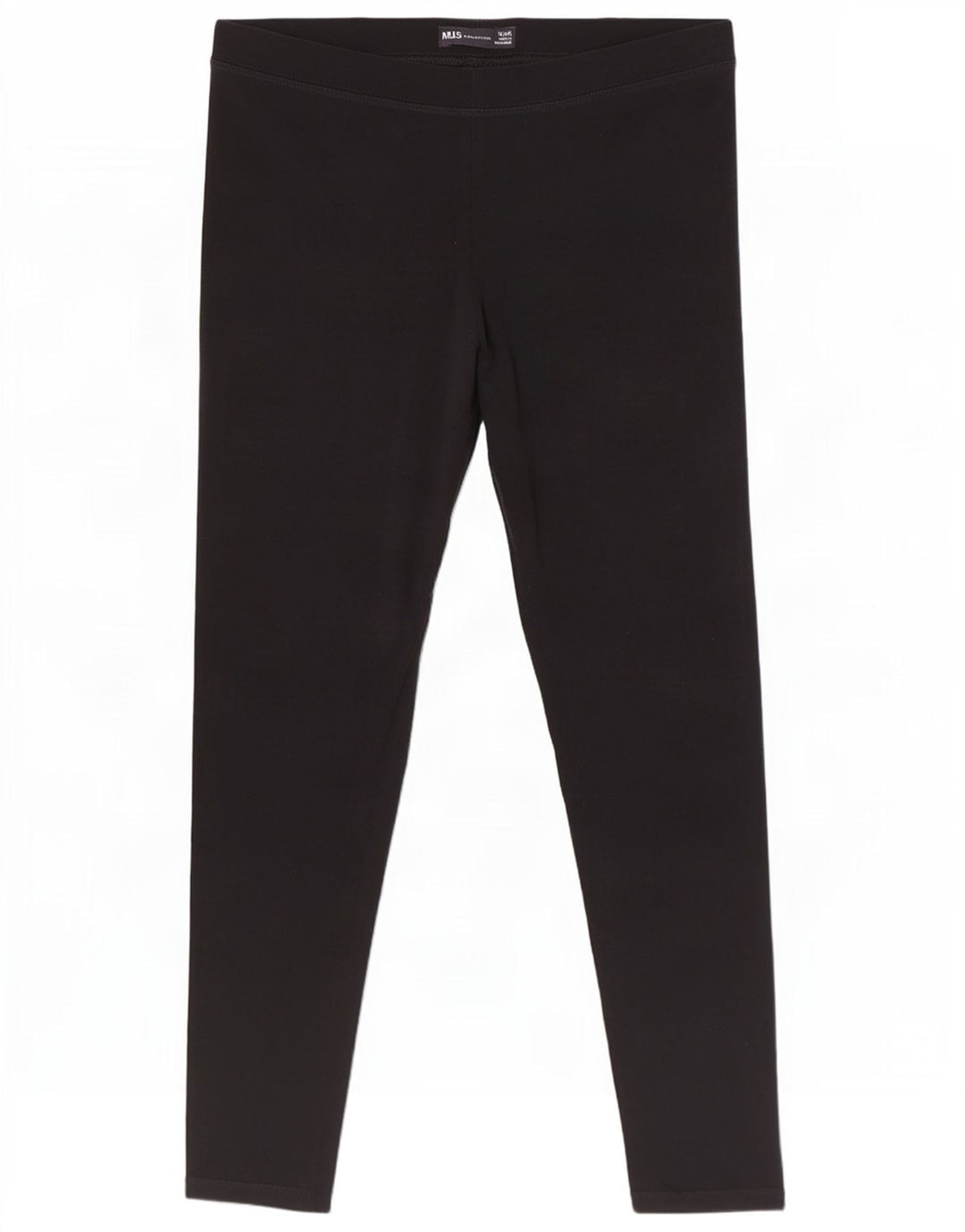 Marks & Spencer Damen Leggings UK 12 Mittelschwarze Baumwolle