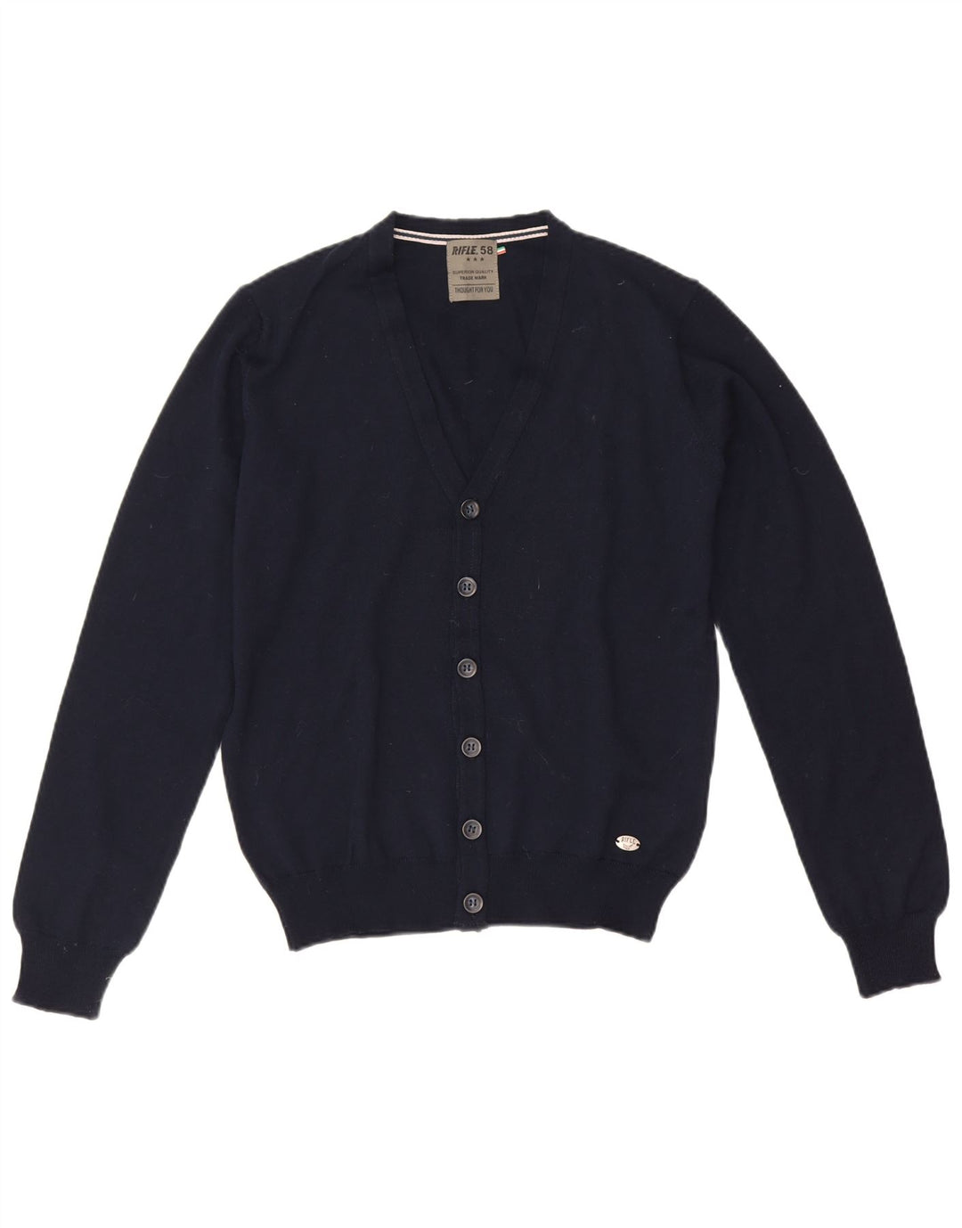 Rifle Herren-Strickjacke, klein, marineblau, Acryl