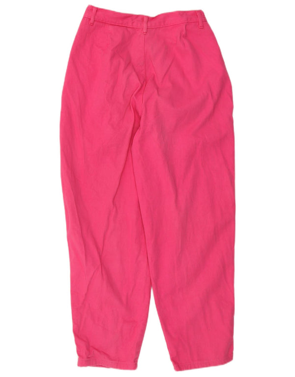 Vintage Damen High Waist Tapered Jeans W26 L26 Rosa