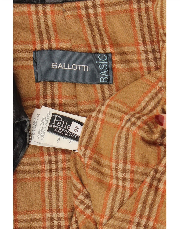 Gallotti Herren Lederjacke IT 46 Kleines schwarzes Leder