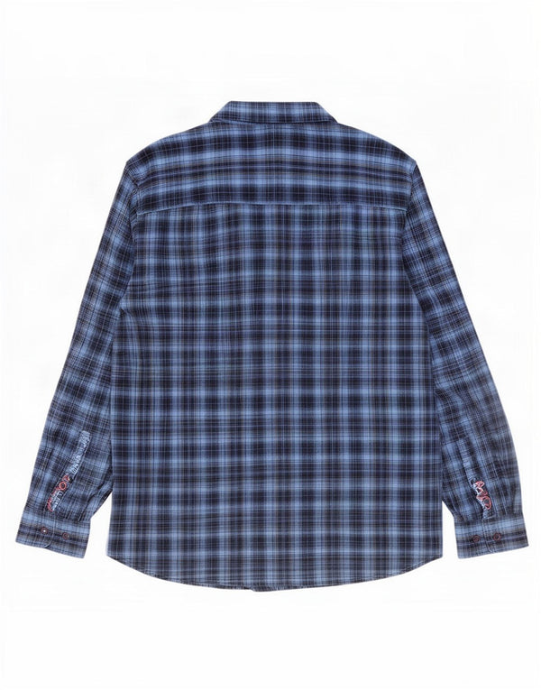 Wrangler Herren-Freizeithemd 3XL, blau kariert, Baumwolle