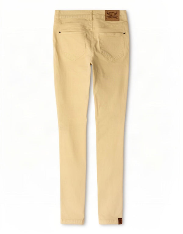 Zara Damen Skinny Jeans EU 38 Small W28 L28 Gelbe Baumwolle
