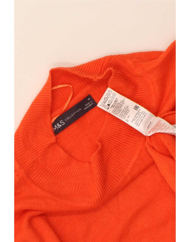 Marks & Spencer Rollkragenpullover für Damen, Gr. 14, mittelorange