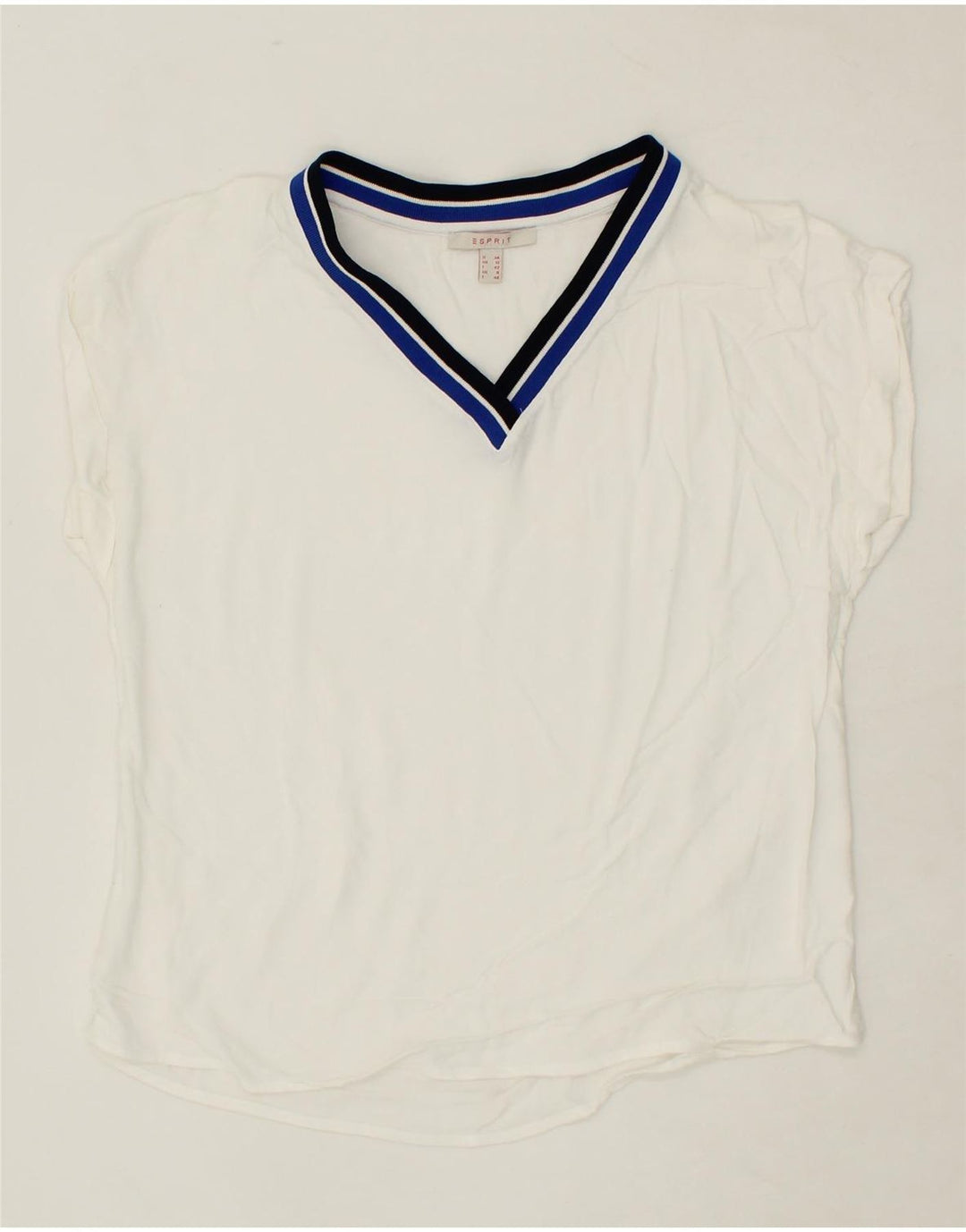 ESPRIT Womens T-Shirt Top UK 12 Medium White Vintage Esprit and Second-Hand Esprit from Messina Hembry 