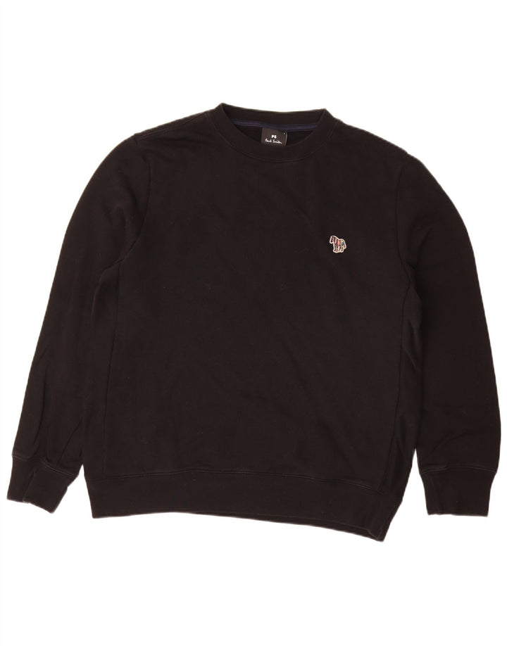 Paul Smith Herren-Sweatshirt-Pullover, große schwarze Baumwolle