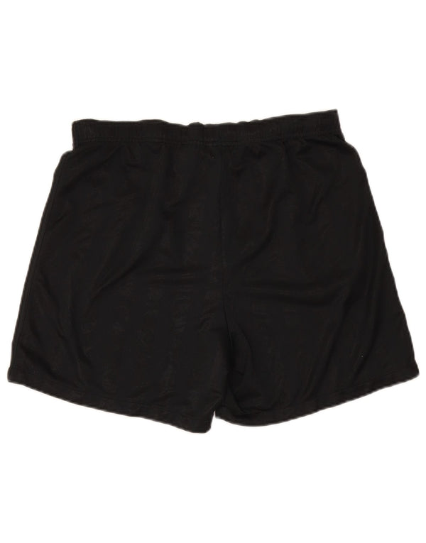 Nike Herren-Sportshorts, mittelgroß, schwarzes Nadelstreifen-Polyester