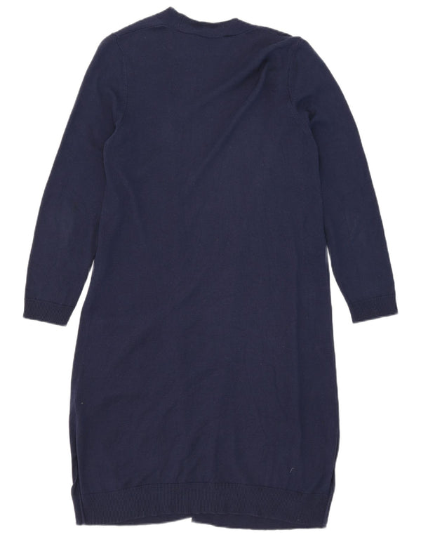 Marks & Spencer Damen Longline-Cardigan-Pullover UK 12 Medium Navy Blue