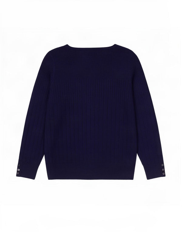Marks & Spencer Womens Boat Neck Jumper Sweater UK 18 XL Blue Viscose