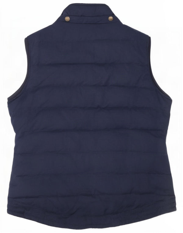 Fat Face Wattierte Damenweste UK 14 Large Marineblau Polyester