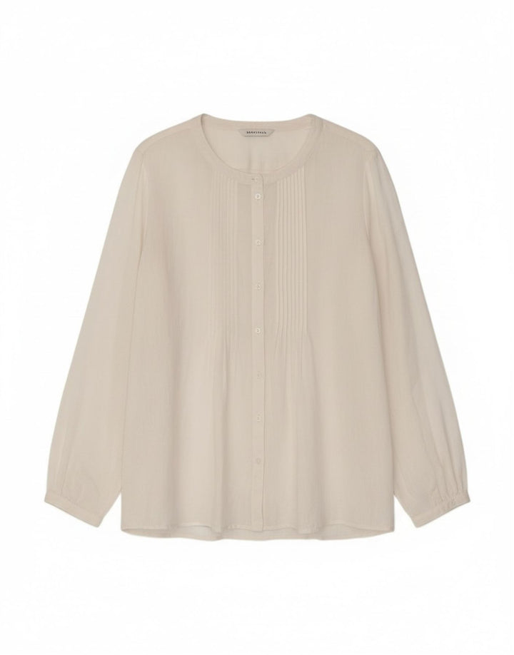 Übergroße Hemdbluse für Damen von Marella, UK 10, Größe S, weißes Leinen