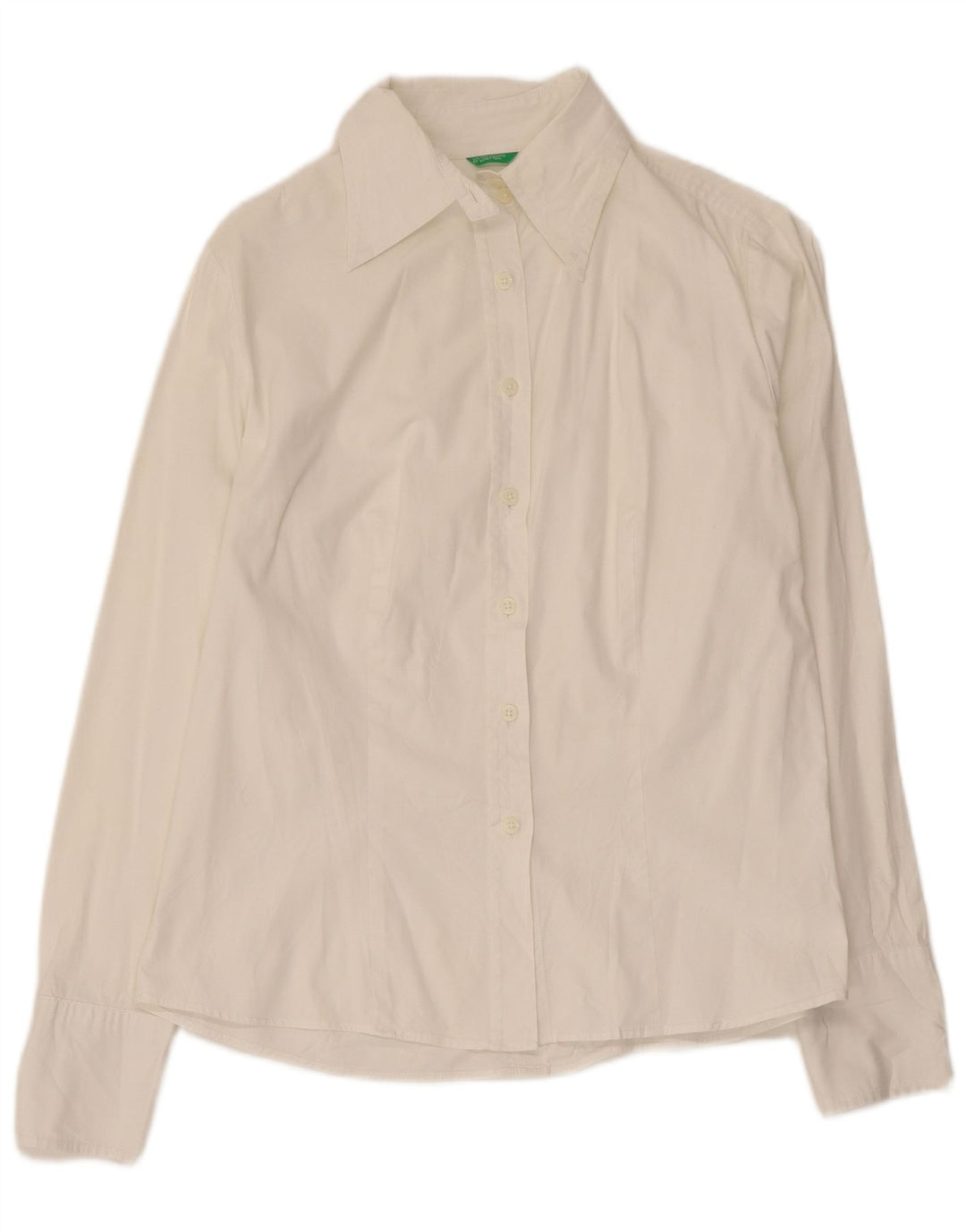 Benetton Damenhemd UK 14 Large Weiß