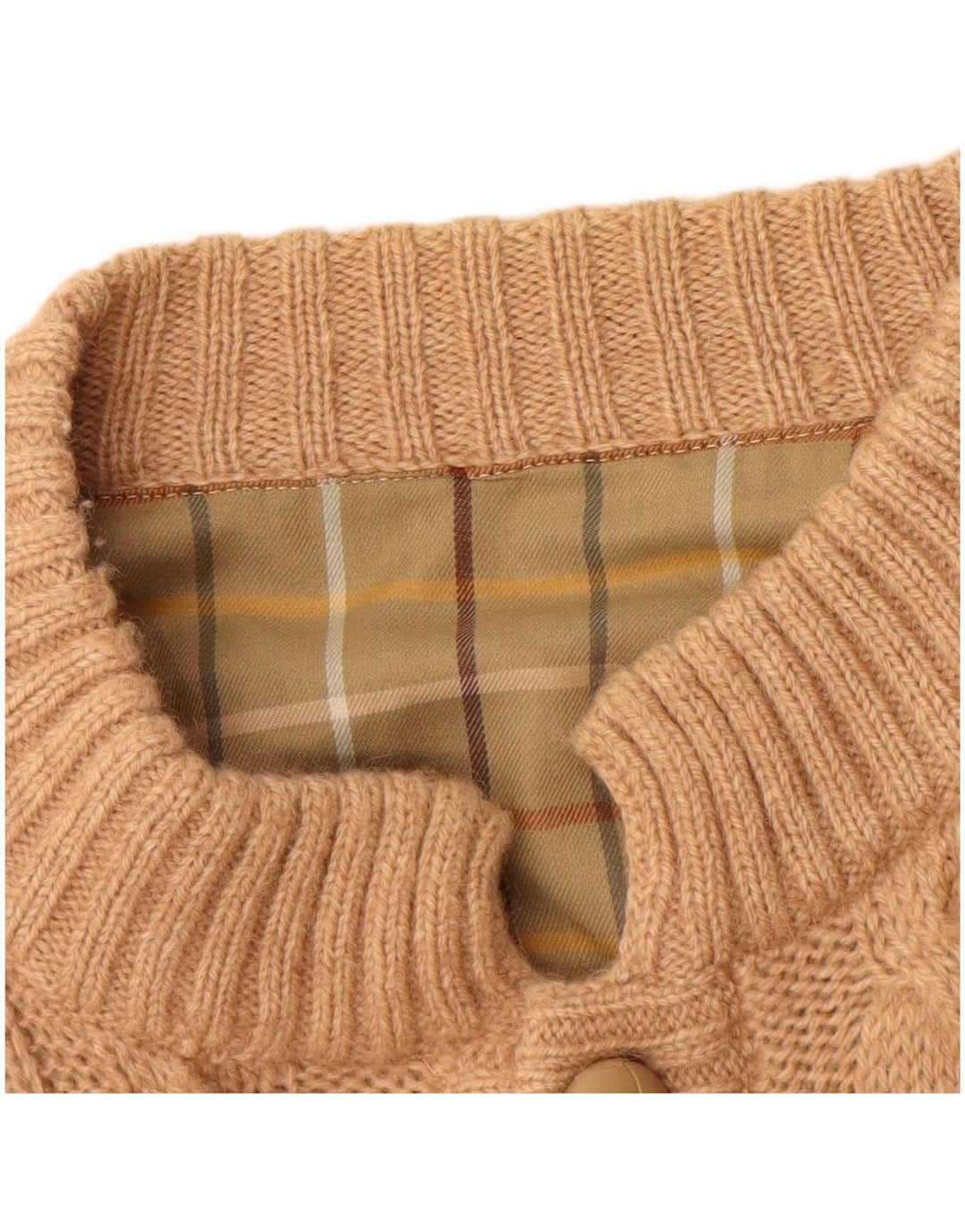 Vintage Herren Strickjacke Pullover Groß Beige