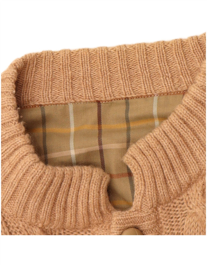 Vintage Herren Strickjacke Pullover Groß Beige