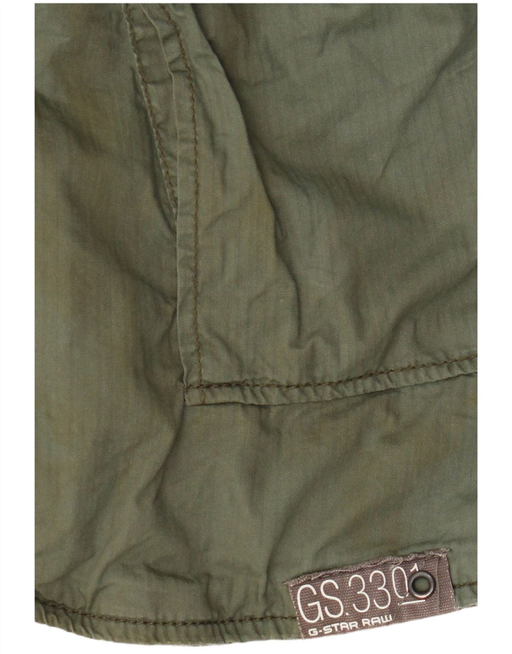 G-Star Damen Utility Jacke UK 14 Large Grüne Baumwolle