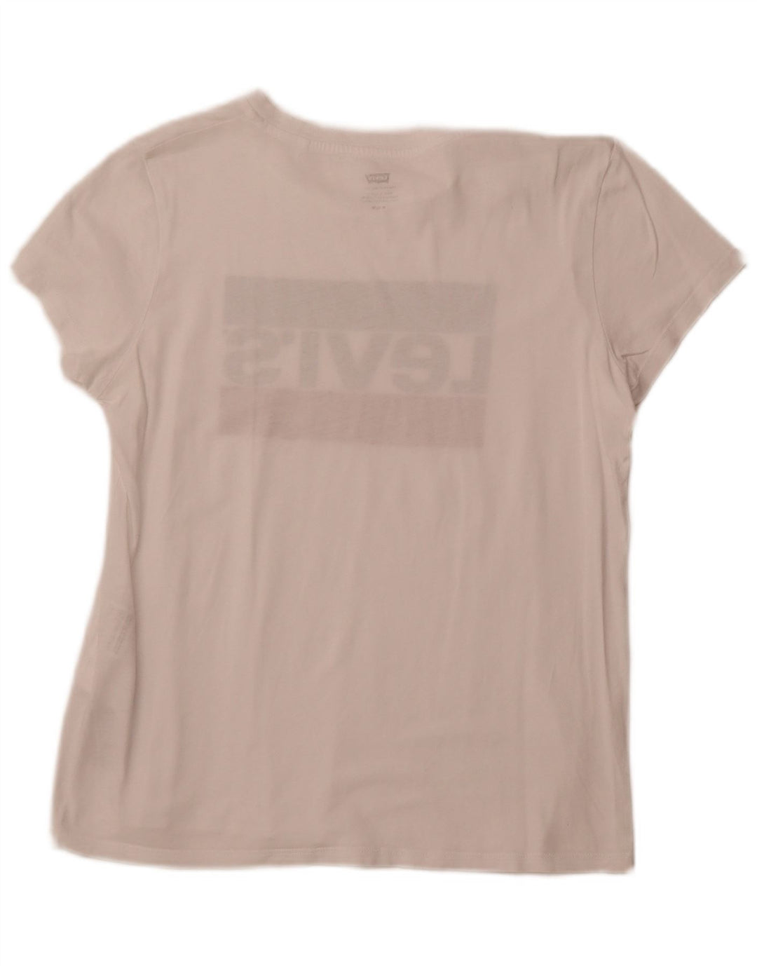 LEVI'S Damen-T-Shirt mit Grafik, UK 12, mittelweiße Baumwolle