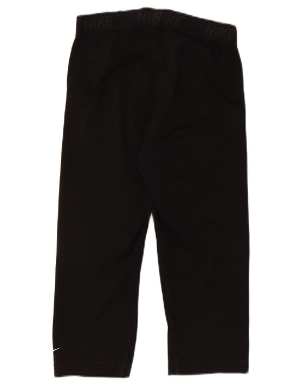 Nike Womens Graphic Capri-Leggings UK 12 Mittelschwarzes Polyester