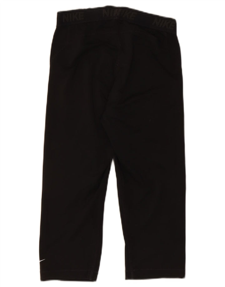Nike Womens Graphic Capri-Leggings UK 12 Mittelschwarzes Polyester