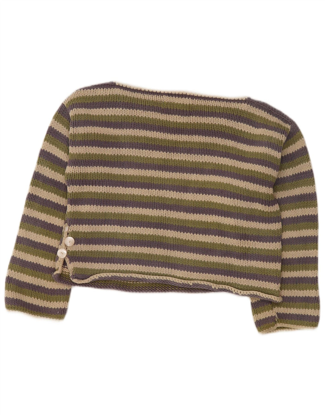 PURE Damen-Pullover mit lockerer Passform und U-Boot-Ausschnitt, Gr. 10, Größe S, mehrfarbig