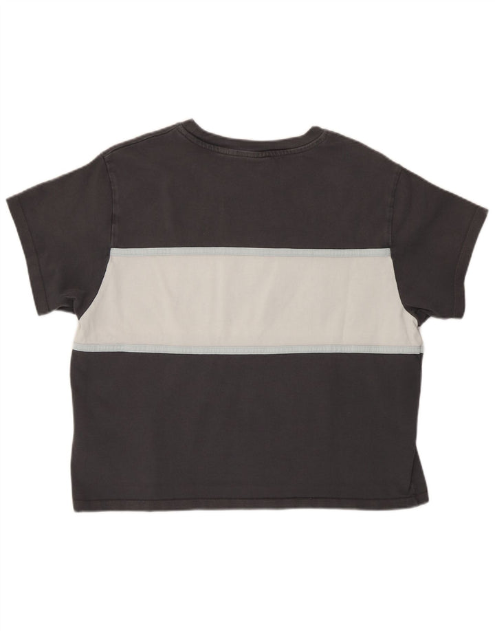Levi's Damen-T-Shirt in Übergröße mit Grafik, UK 10, Größe S, Grau, Farbblock