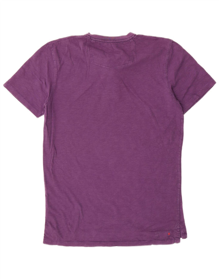 Fat Face Herren T-Shirt Top Small Lila Baumwolle