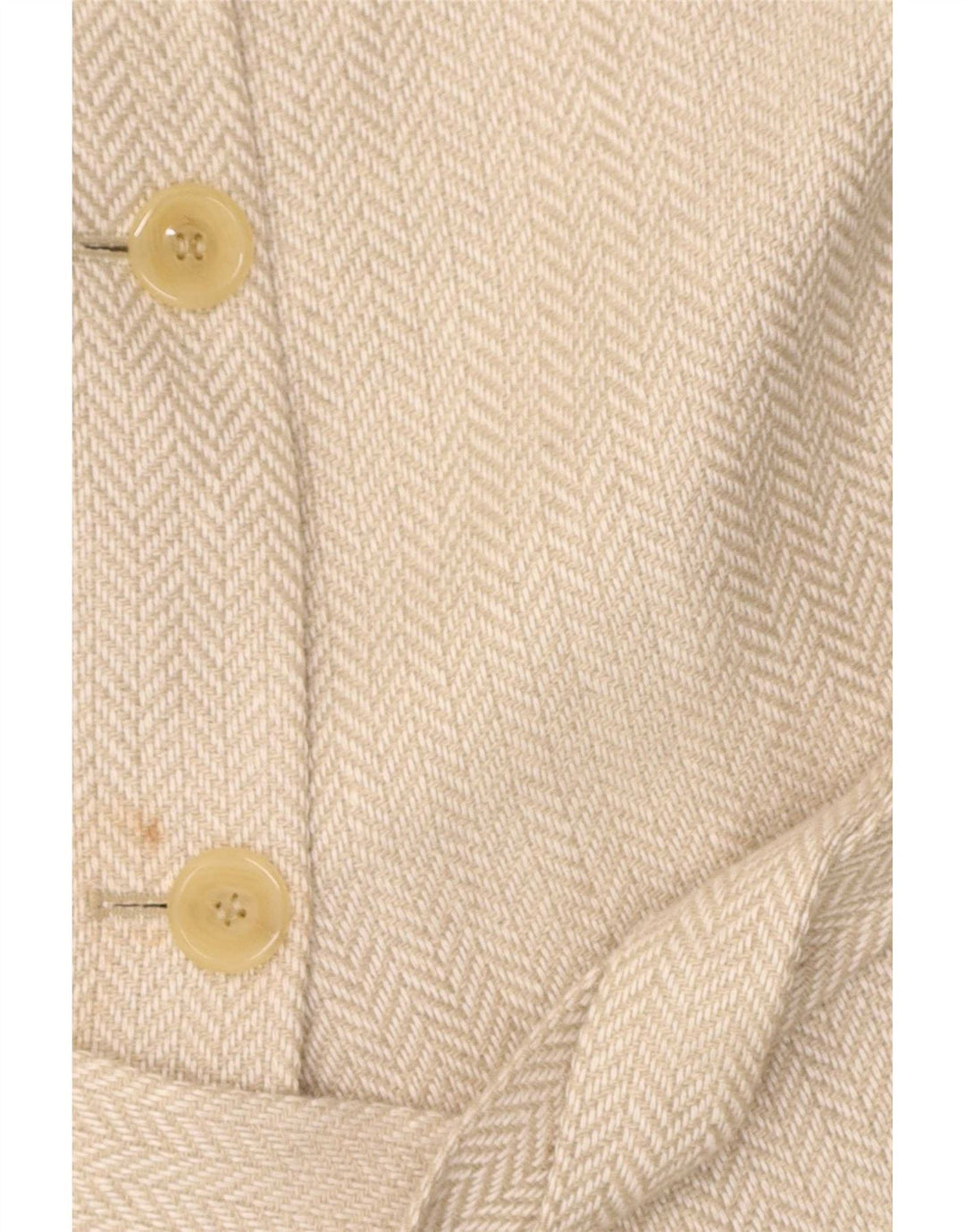 Elegance Damenmantel UK 12 Mittelbeige Herringbone-Leinen