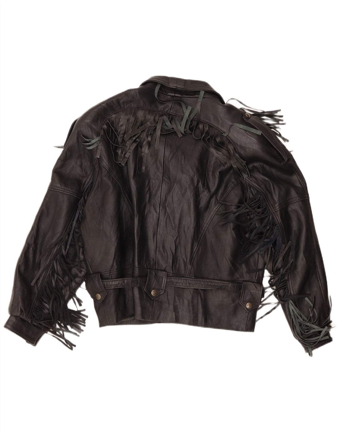 Vintage Herren Leder Bikerjacke UK 40 Large Schwarz