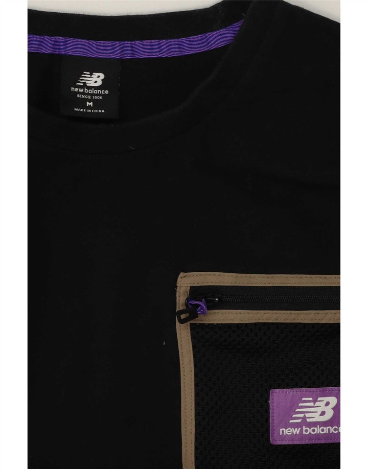 New Balance Herren T-Shirt Top Medium Schwarz