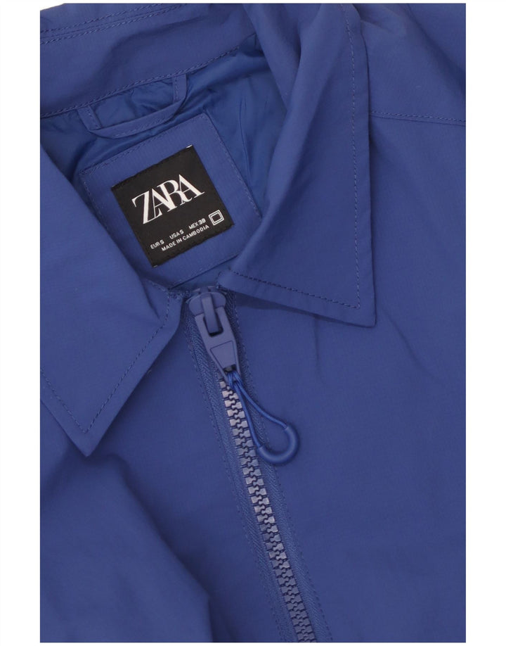 Grafische Bomberjacke für Herren von Zara, Gr. 36, klein, Blau