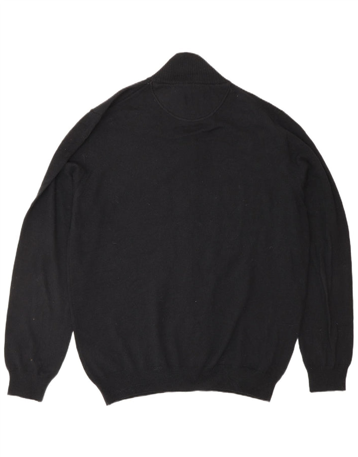 TRUSSARDI JEANS Herren Strickjacke 3XL Schwarze Wolle