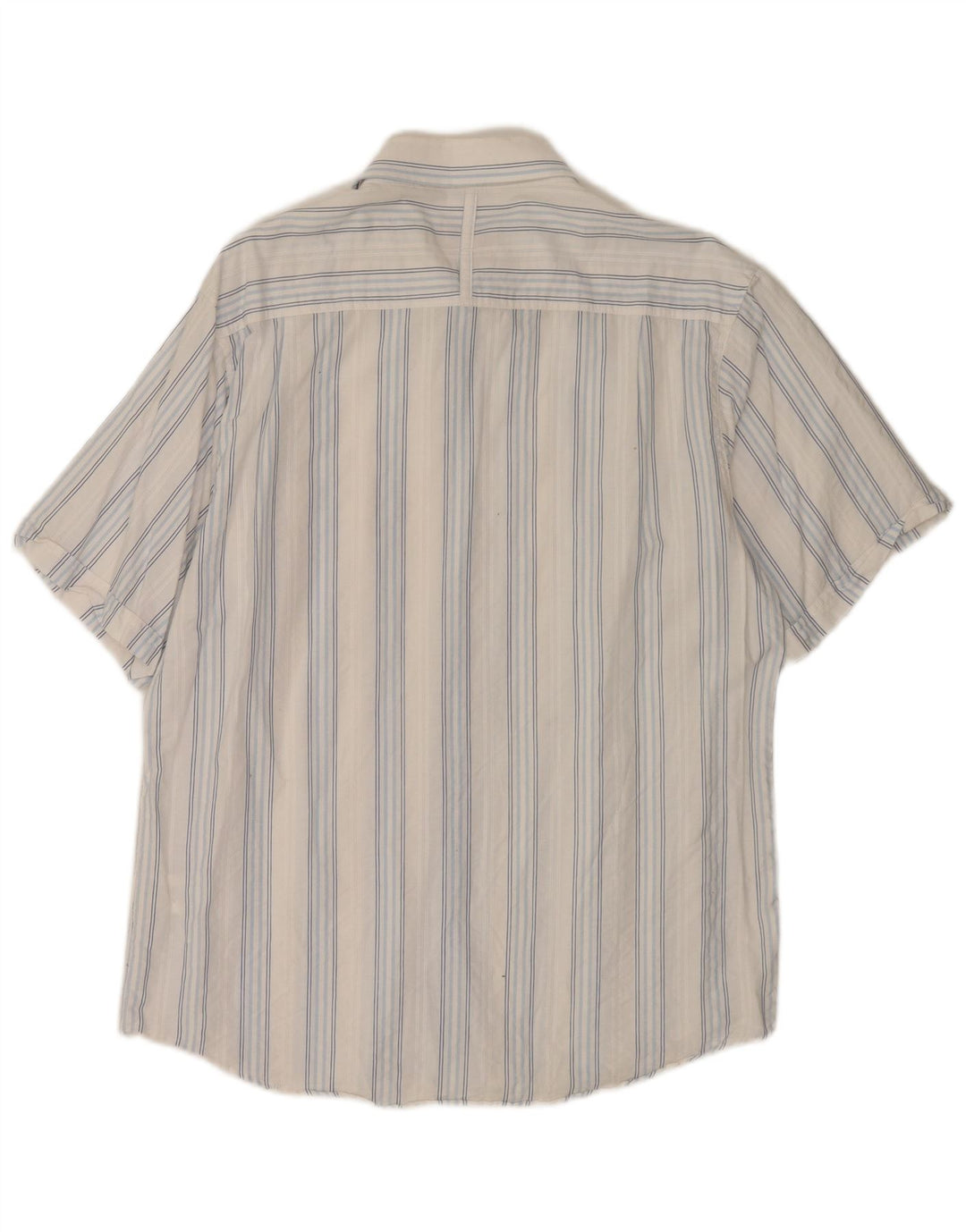 Lee Cooper Herren-Hemd, kurzärmelig, normale Passform, XL, weiß gestreift, Baumwolle
