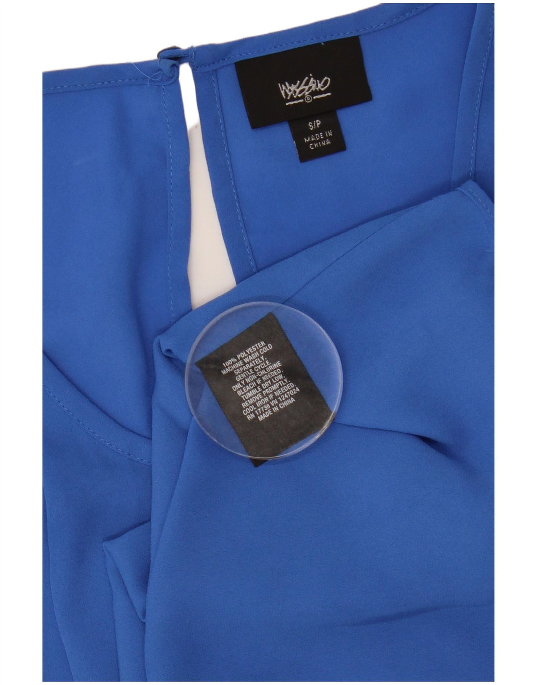 MOSSIMO Ärmelloses Damen-Blusenoberteil UK 10 Small Blau Polyester