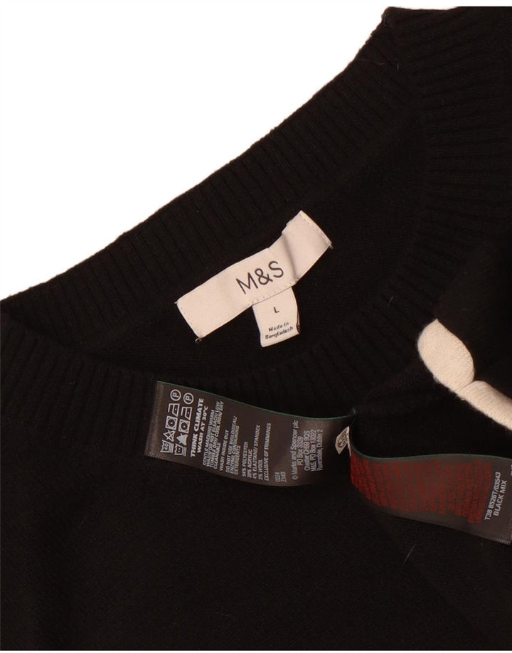 Marks & Spencer Herren Weste Tank Top Large Schwarz Polyester