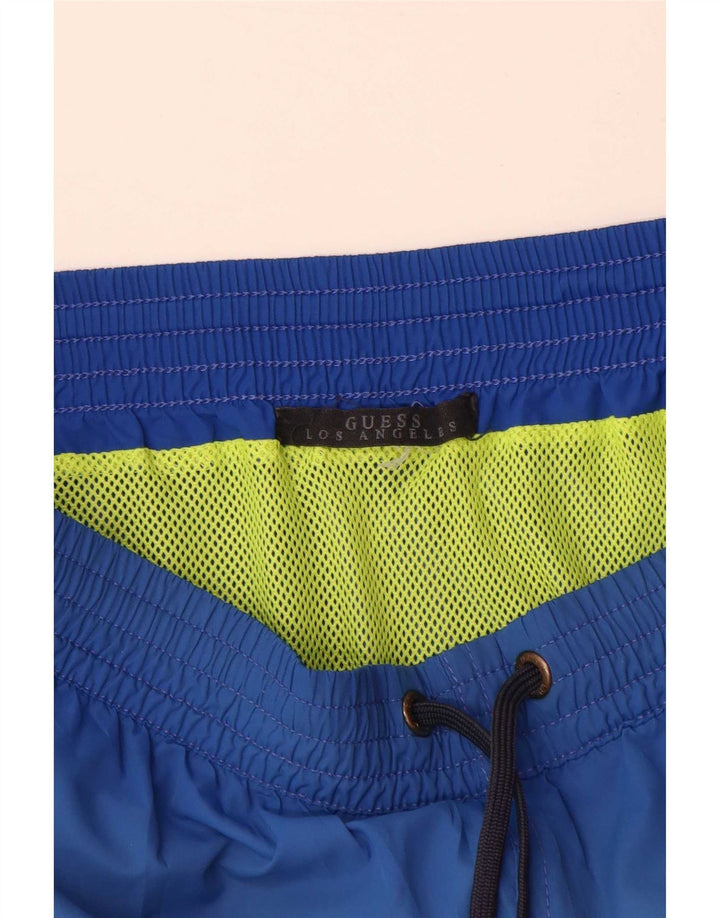 Guess Herren-Badeshorts, Größe S, Blau