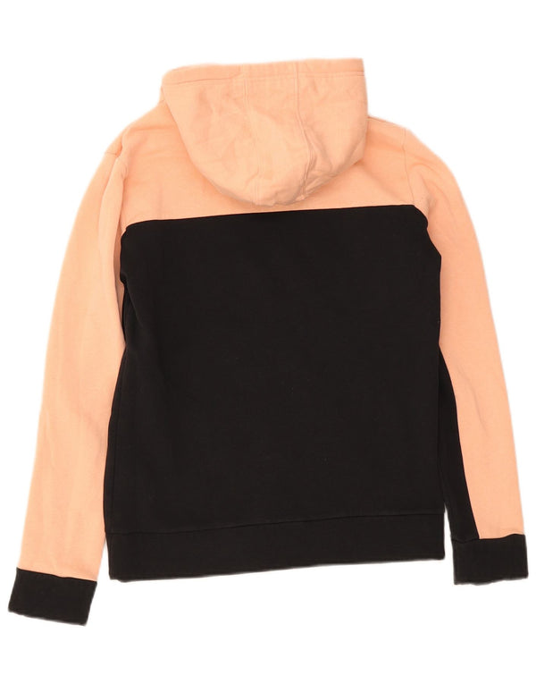 Adidas Damen Graphic Hoodie Pullover UK 8/10 Small Rosa Colourblock Baumwolle