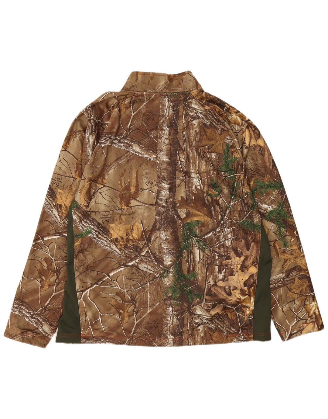 UNDER ARMOUR Herren Cold Gear Pullover-Trainingsanzugoberteil 2XL Braun Farbblock