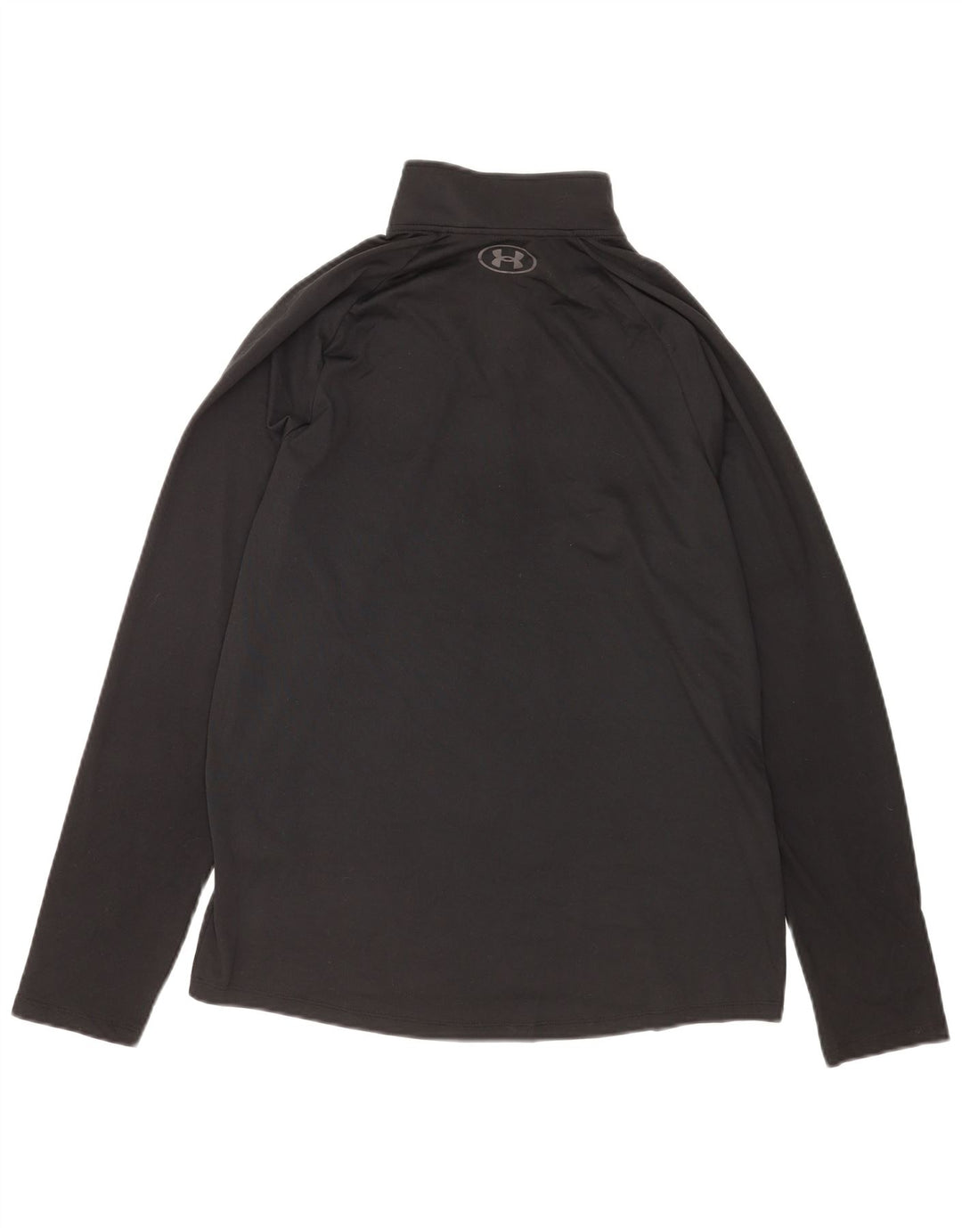 Under Armour Herren-Pullover-Trainingsanzugoberteil mit Reißverschluss und Halsausschnitt, Mittelschwarzes Polyester
