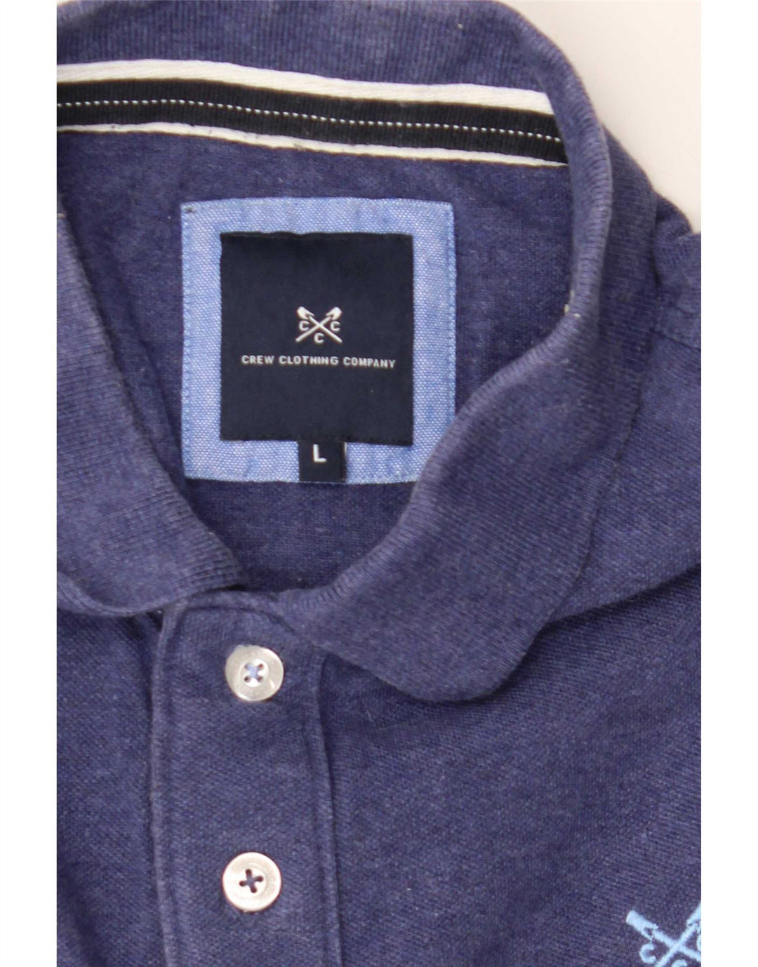Crew Clothing Herren-Poloshirt, Größe L, Blau